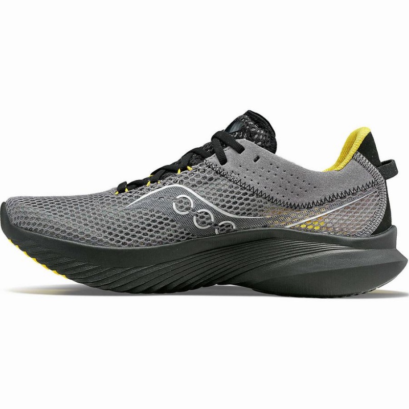 Men's Saucony Kinvara 14 Running Shoes Grey / Black | UAE S93652-C40