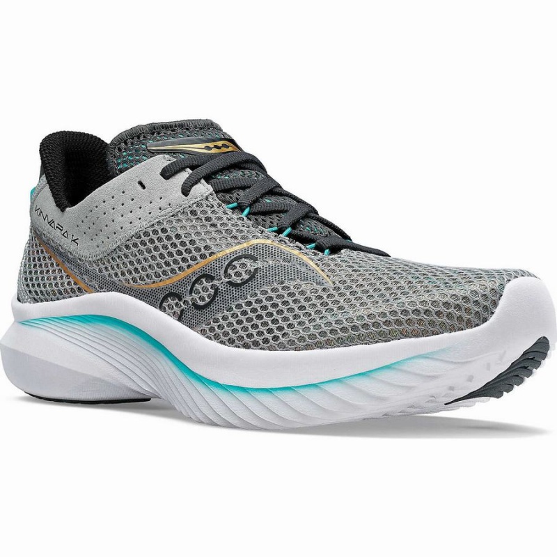 Men's Saucony Kinvara 14 Running Shoes Grey | UAE S95407-V86