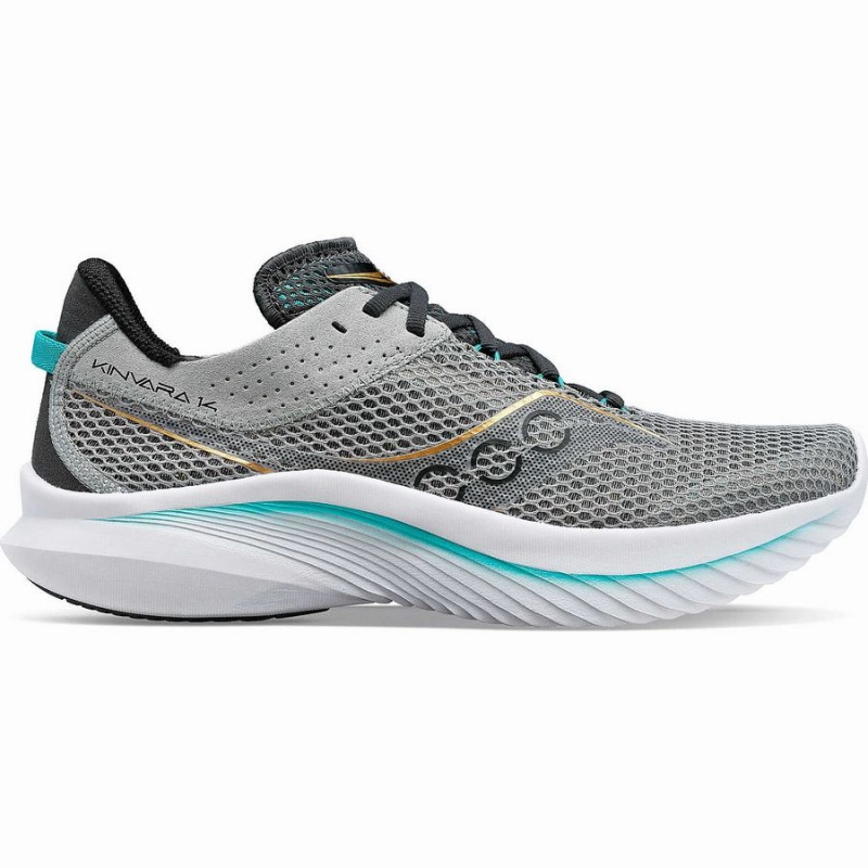 Men\'s Saucony Kinvara 14 Running Shoes Grey | UAE S95407-V86