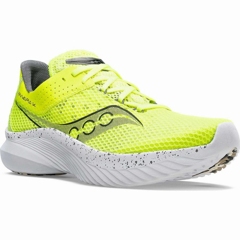 Men's Saucony Kinvara 14 Running Shoes Yellow / Black | UAE S40678-S87