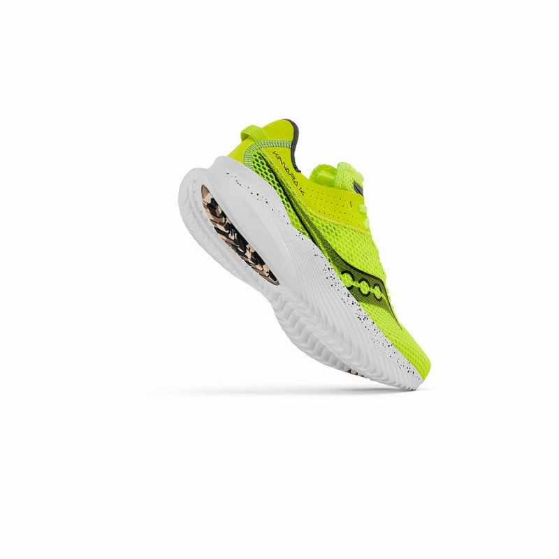 Men's Saucony Kinvara 14 Running Shoes Yellow / Black | UAE S40678-S87