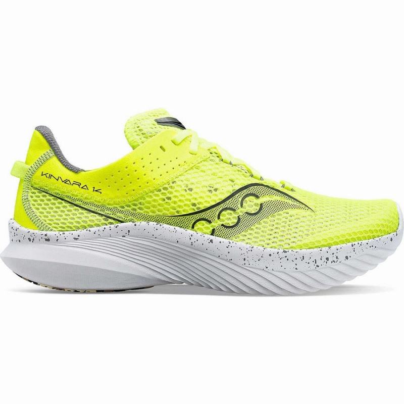 Men\'s Saucony Kinvara 14 Running Shoes Yellow / Black | UAE S40678-S87