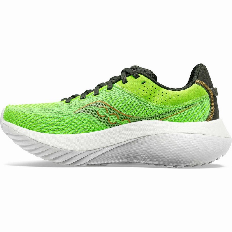 Men's Saucony Kinvara Pro Running Shoes Slime / Umbra | UAE S57689-K78