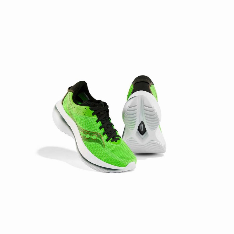 Men's Saucony Kinvara Pro Running Shoes Slime / Umbra | UAE S57689-K78