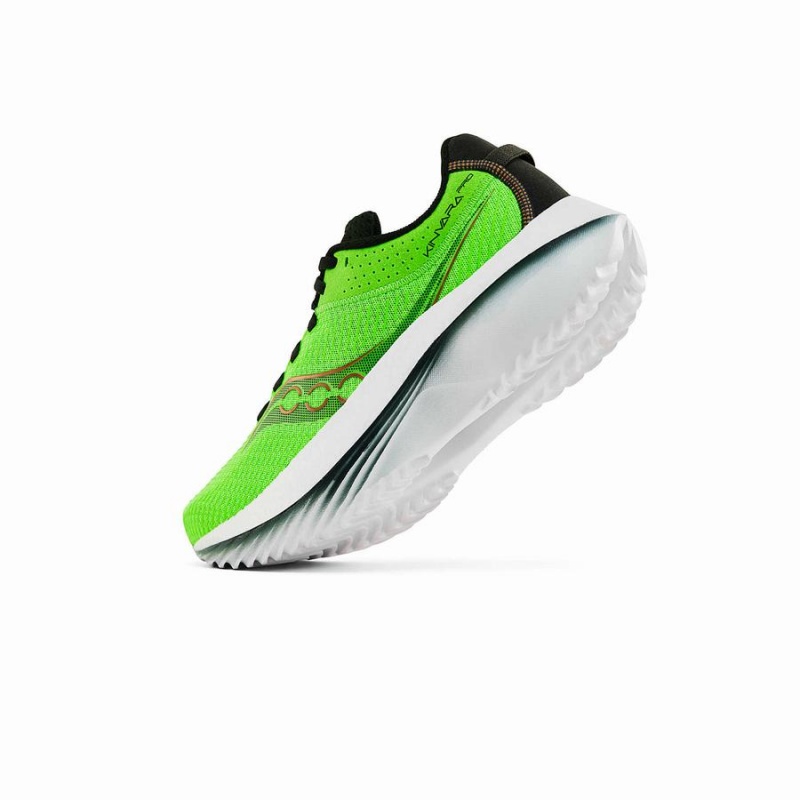 Men's Saucony Kinvara Pro Running Shoes Slime / Umbra | UAE S57689-K78