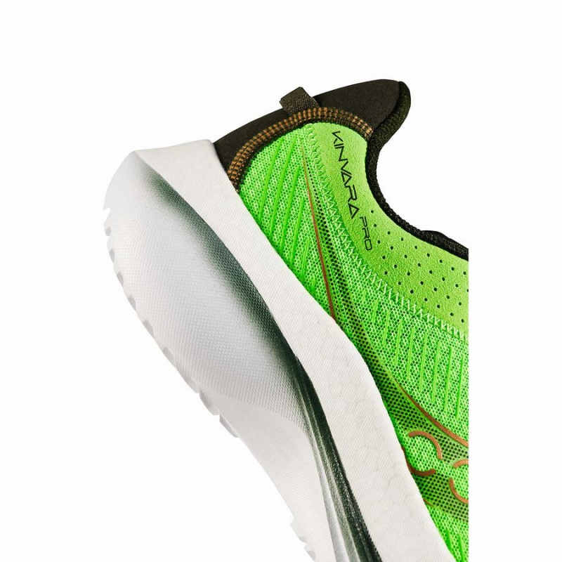 Men's Saucony Kinvara Pro Running Shoes Slime / Umbra | UAE S57689-K78