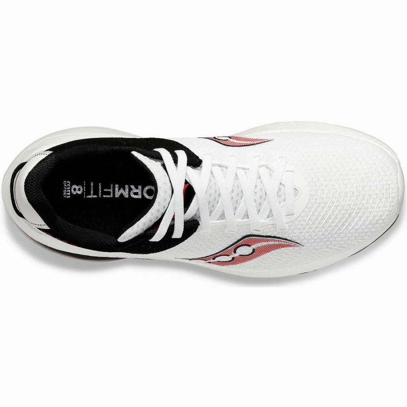 Men's Saucony Kinvara Pro Running Shoes White / Red | UAE S90253-L18