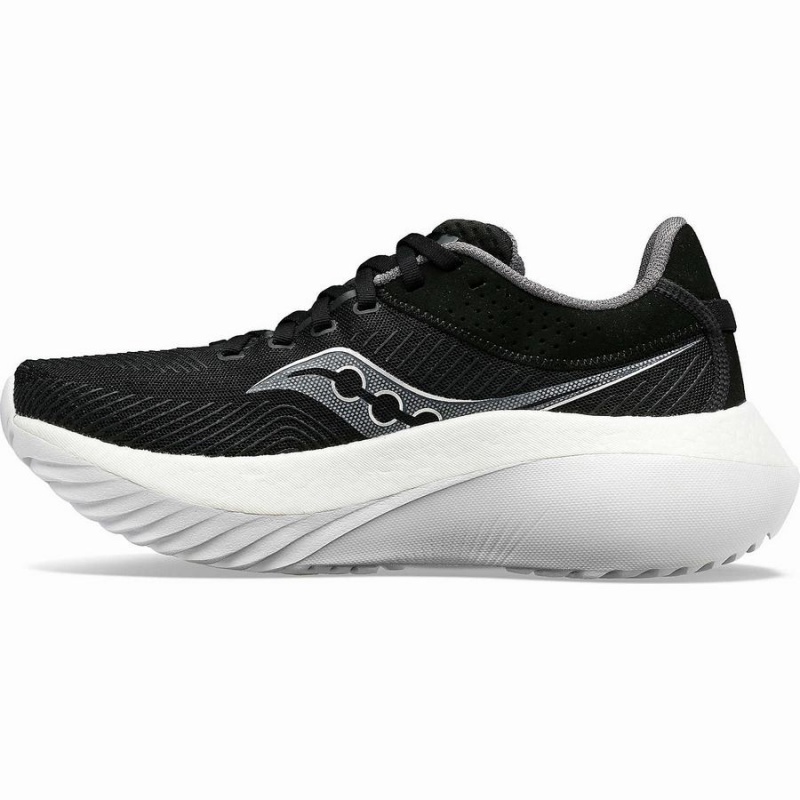 Men's Saucony Kinvara Pro Wide Running Shoes Black / White | UAE S39157-V71