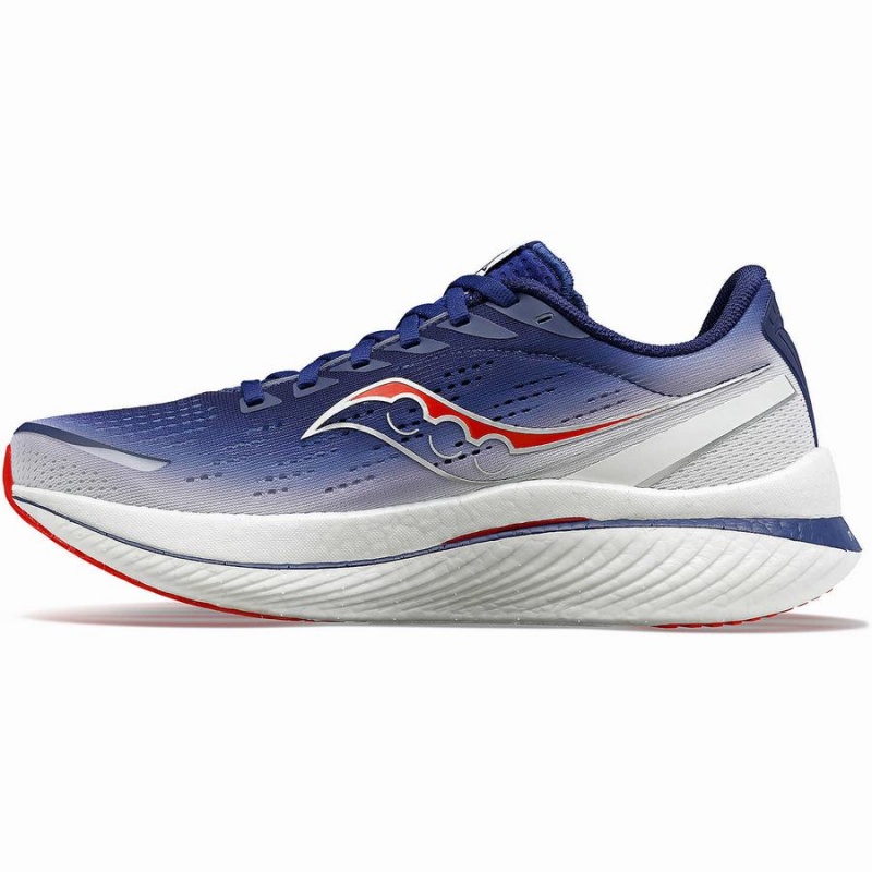 Men's Saucony London Endorphin Speed 3 Running Shoes Navy / White | UAE S09847-H64