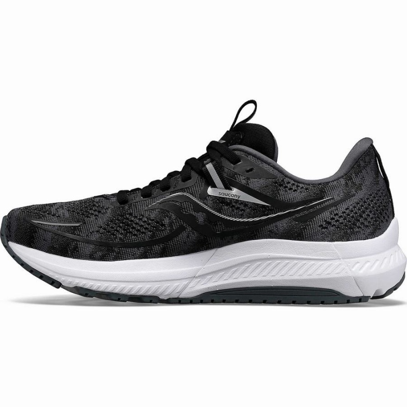 Men's Saucony Omni 21 Running Shoes Black / White | UAE S20783-Q57