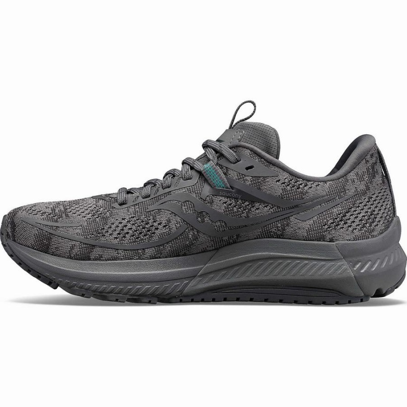 Men's Saucony Omni 21 Wide Running Shoes Grey | UAE S53298-E25