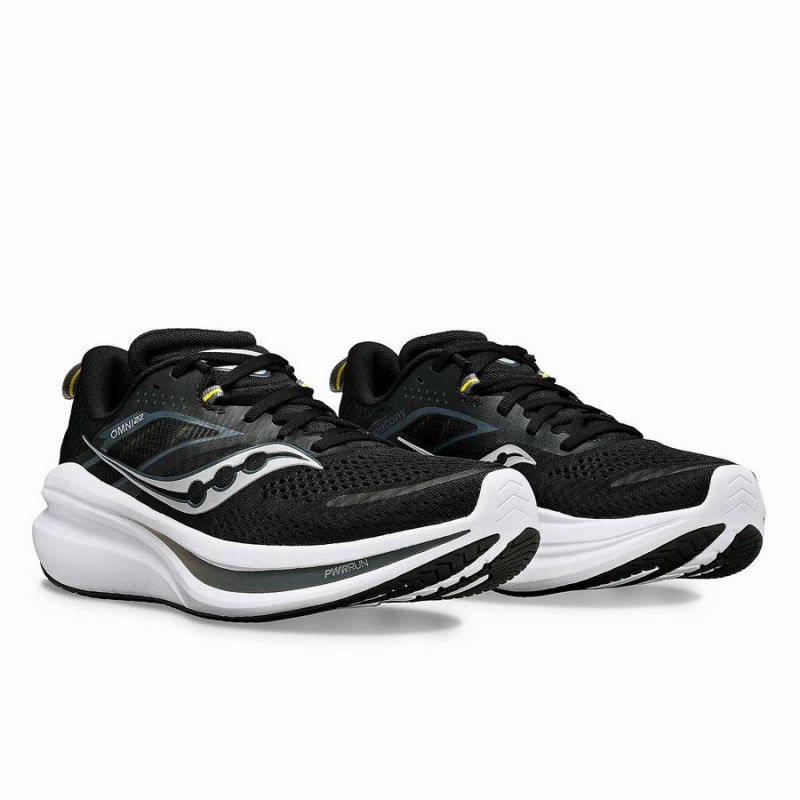 Men's Saucony Omni 22 Running Shoes Black / White | UAE S49632-M07