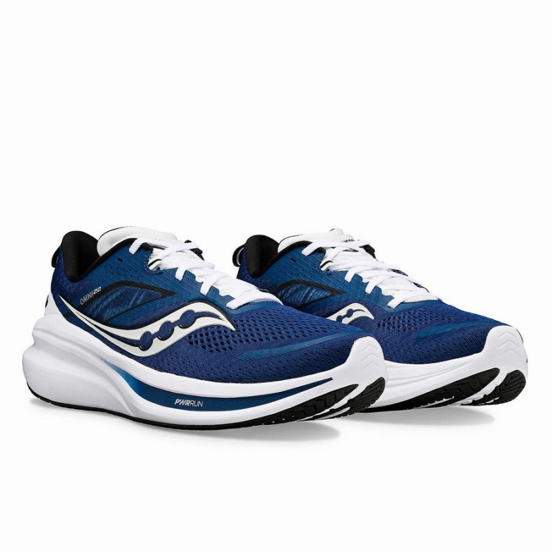 Men's Saucony Omni 22 Running Shoes Bule / White | UAE S09215-A63