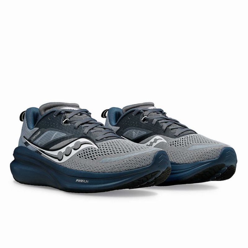 Men's Saucony Omni 22 Running Shoes Grey / Navy | UAE S14896-N43