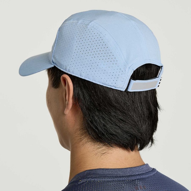 Men's Saucony Outpace Hats Blue | UAE S65018-V93