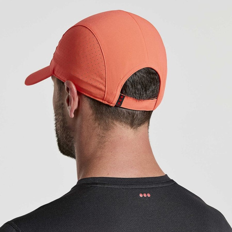 Men's Saucony Outpace Hats Red | UAE S26783-Y29