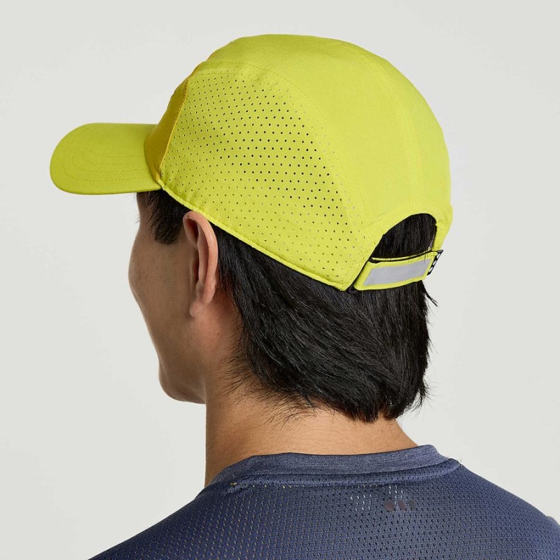 Men's Saucony Outpace Hats Yellow | UAE S31842-Z46