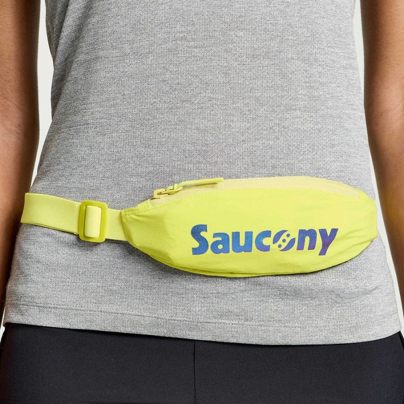 Men's Saucony Outpace Run Belt Belt Bags Yellow | UAE S24659-A58