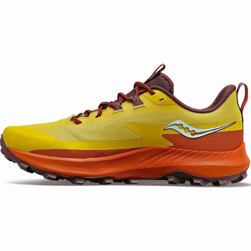 Men's Saucony Peregrine 13 Running Shoes Yellow | UAE S07836-Z04