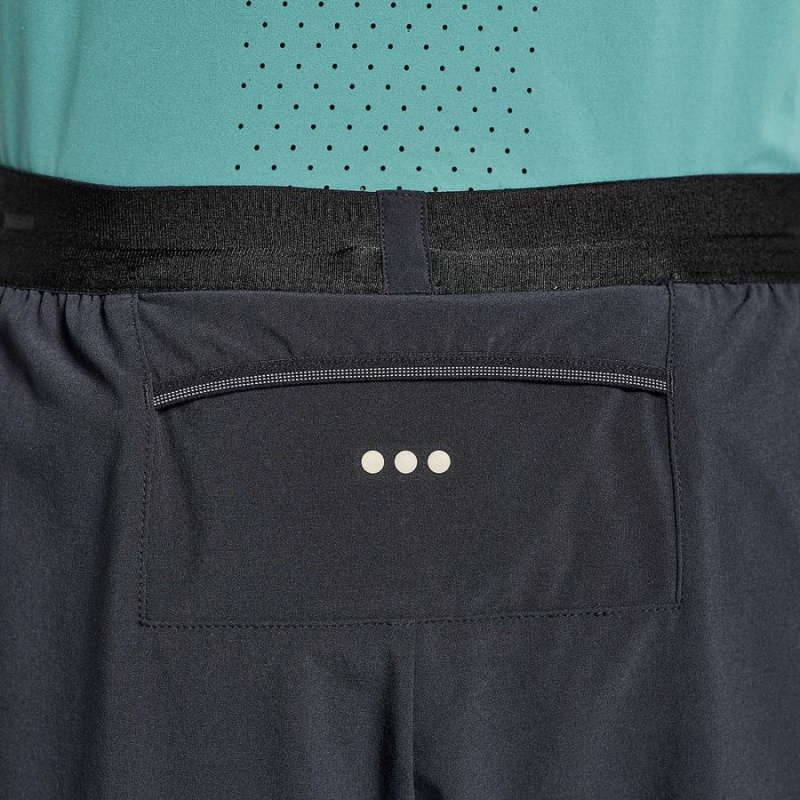 Men's Saucony Pinnacle 2-in-1 Shorts Black | UAE S46793-X56