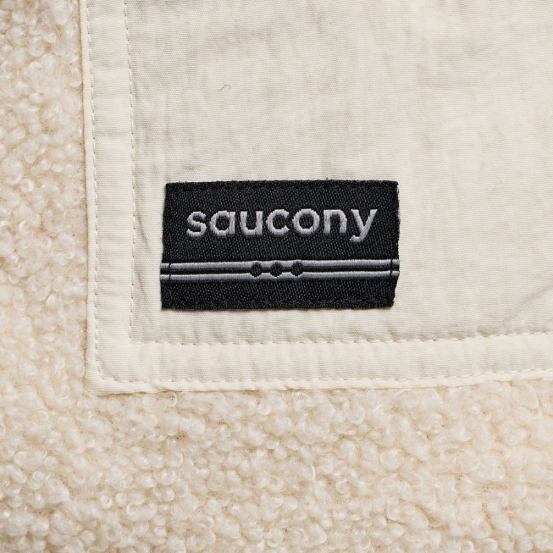 Men's Saucony Recovery Sherpa Pullover Beige | UAE S32706-P78