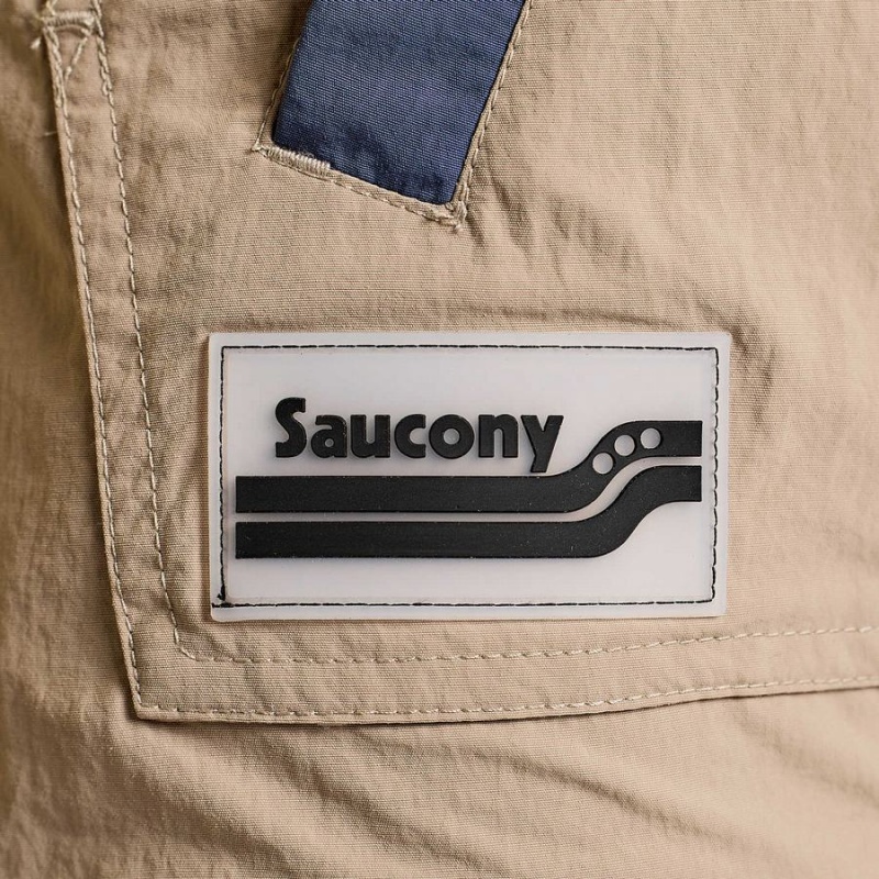 Men's Saucony Rested Anorak Tops Yellow | UAE S46153-H98