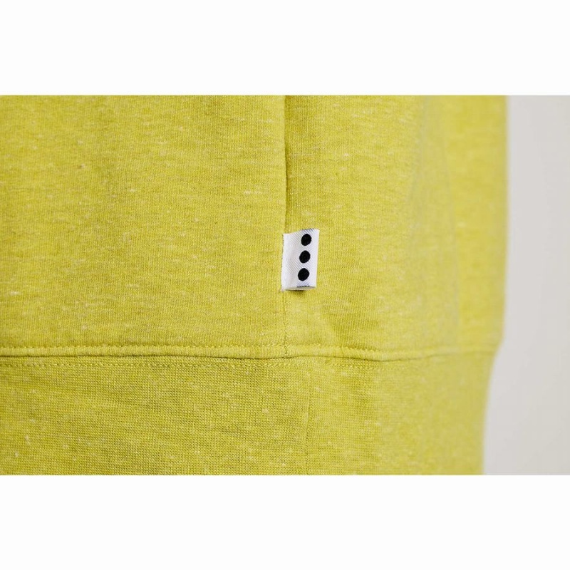 Men's Saucony Rested Crewneck Sweatshirt Yellow | UAE S70328-N83