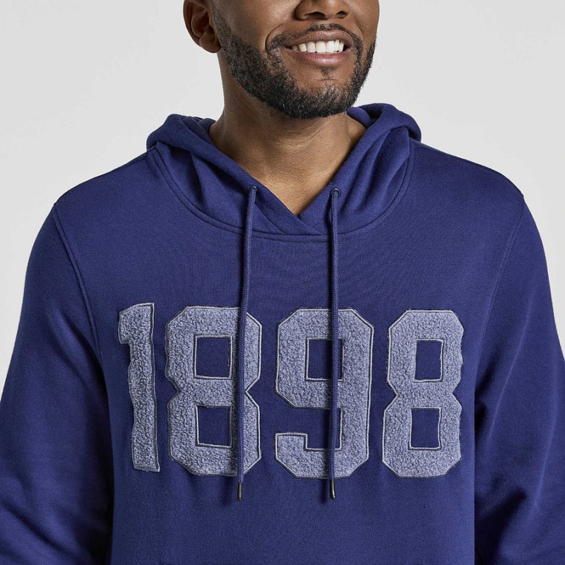 Men's Saucony Rested Hoodie Navy | UAE S51083-E13