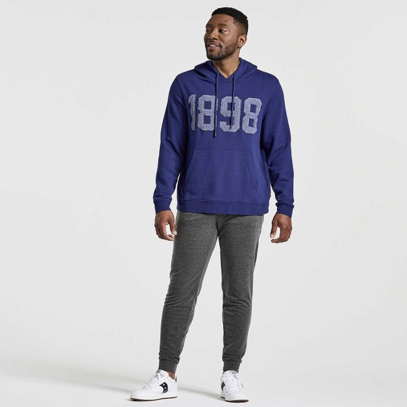 Men's Saucony Rested Hoodie Navy | UAE S51083-E13