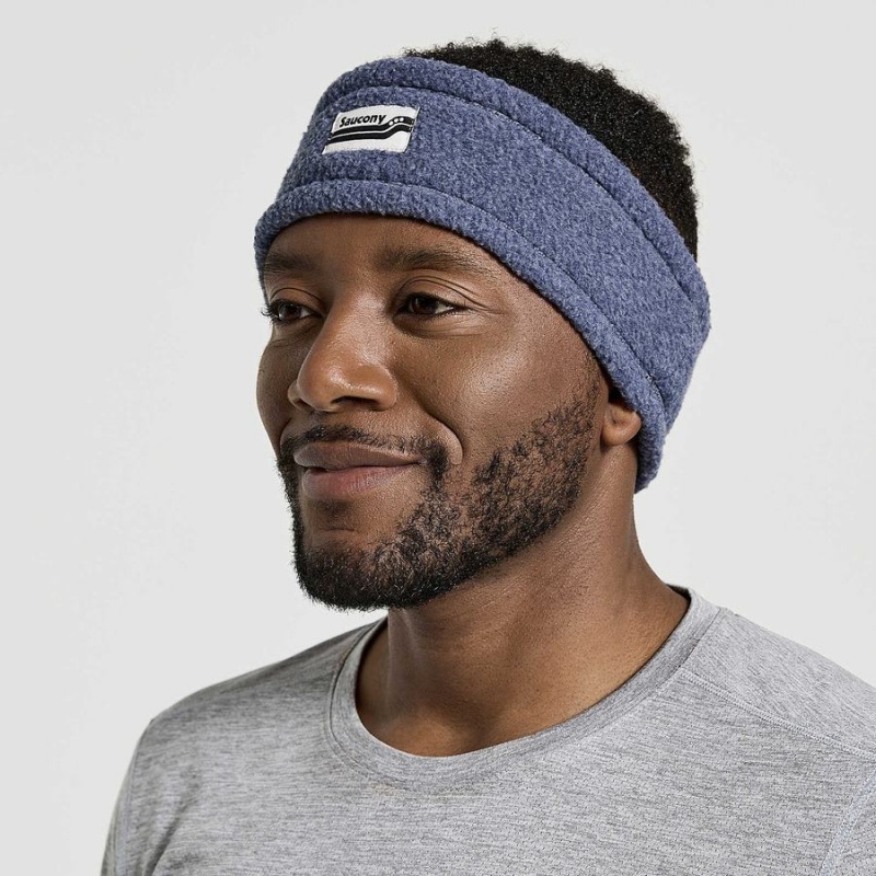 Men\'s Saucony Rested Sherpa Headband Navy | UAE S89051-H48