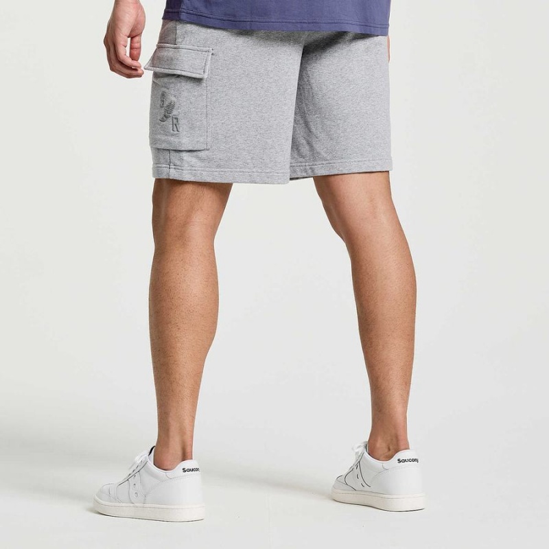 Men's Saucony Rested Sweat Shorts Light Grey | UAE S85294-B54