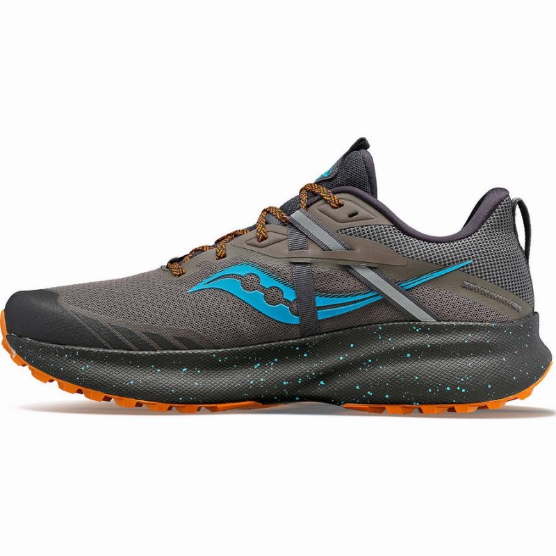 Men's Saucony Ride 15 TR Trail Running Shoes Grey / Blue | UAE S61478-P92