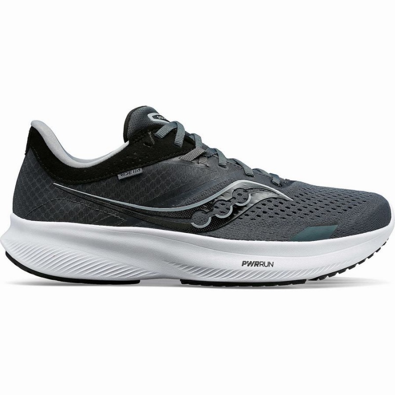 Men\'s Saucony Ride 16 Running Shoes Black | UAE S01428-Z28