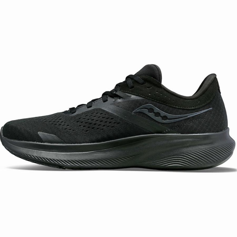 Men's Saucony Ride 16 Running Shoes Black | UAE S72045-C60