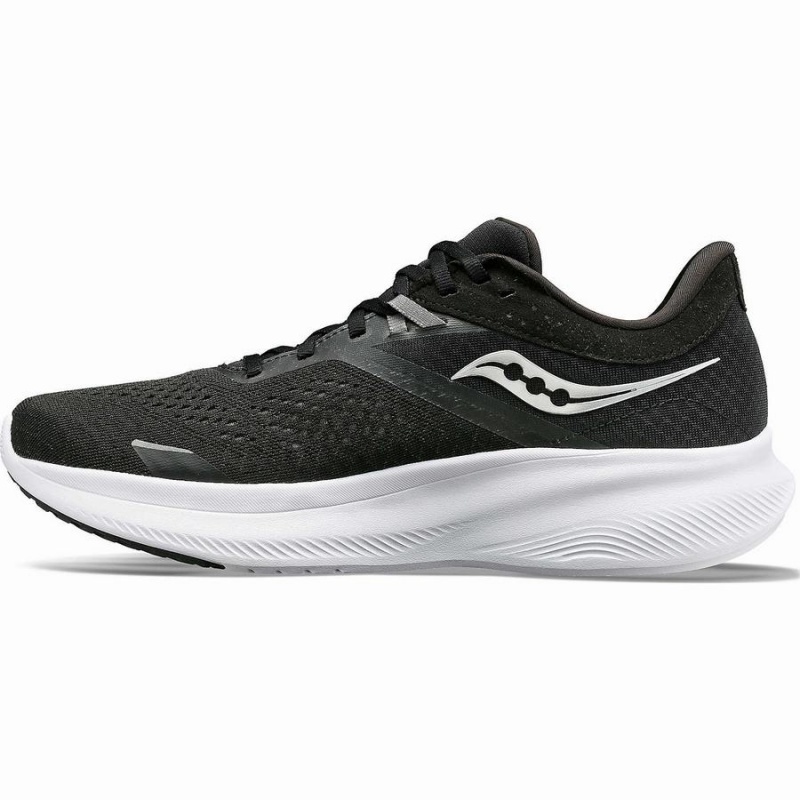 Men's Saucony Ride 16 Running Shoes Black / White | UAE S46832-A23