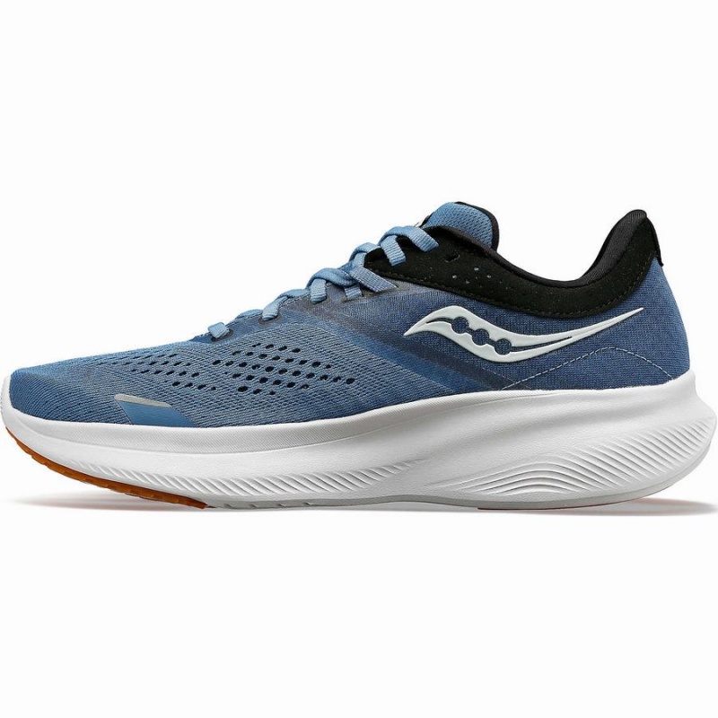 Men's Saucony Ride 16 Running Shoes Blue / Black | UAE S41806-V36