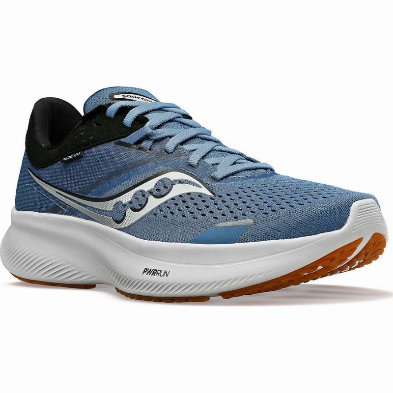 Men's Saucony Ride 16 Running Shoes Blue / Black | UAE S41806-V36