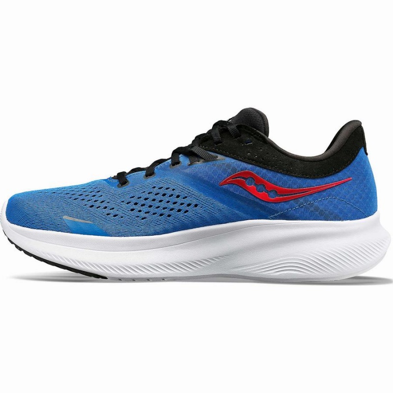 Men's Saucony Ride 16 Running Shoes Blue / Black | UAE S18350-B68