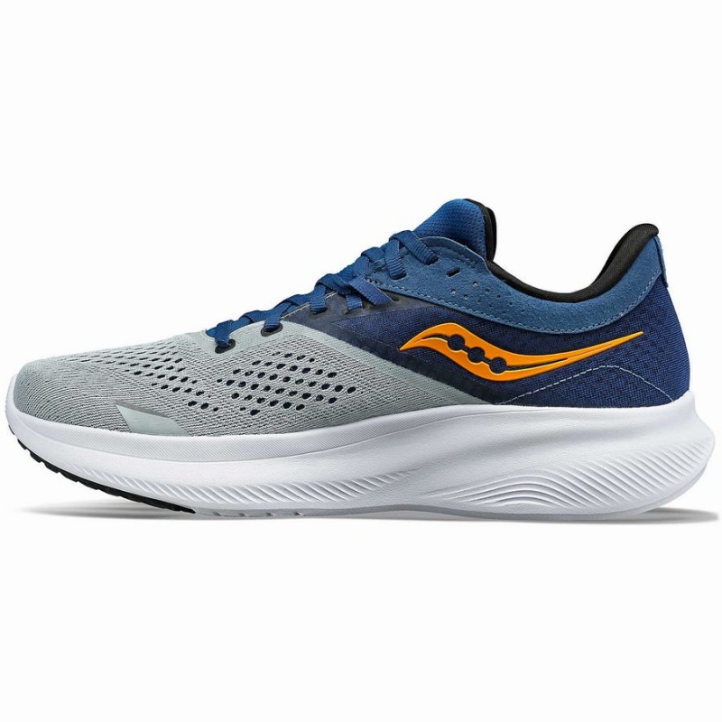 Men's Saucony Ride 16 Running Shoes Grey / Navy | UAE S24607-M16