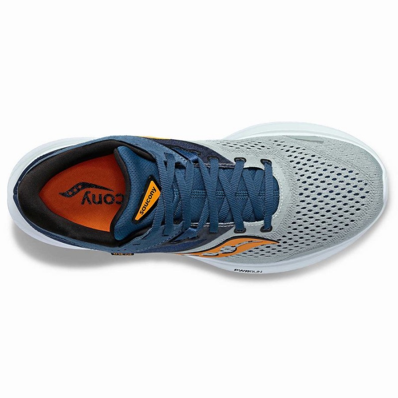 Men's Saucony Ride 16 Running Shoes Grey / Navy | UAE S24607-M16