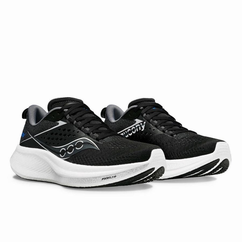 Men's Saucony Ride 17 Running Shoes Black / White | UAE S21946-A21