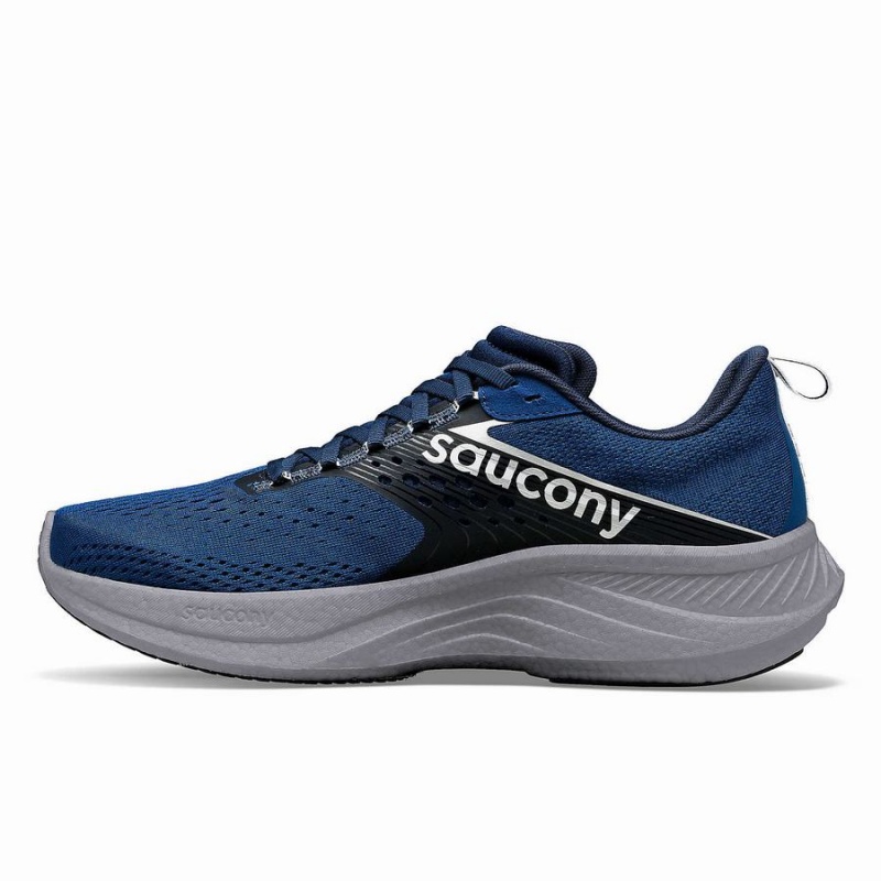 Men's Saucony Ride 17 Running Shoes Bule / Silver | UAE S29105-B03