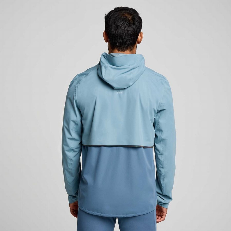 Men's Saucony Runshield Jackets Blue | UAE S05489-A52