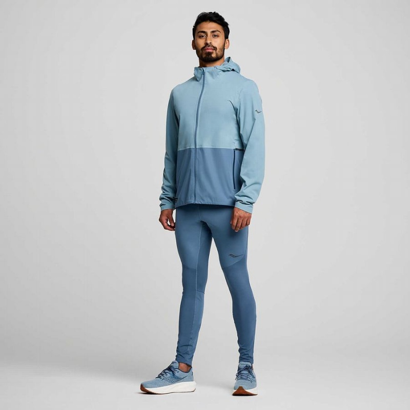 Men's Saucony Runshield Jackets Blue | UAE S05489-A52