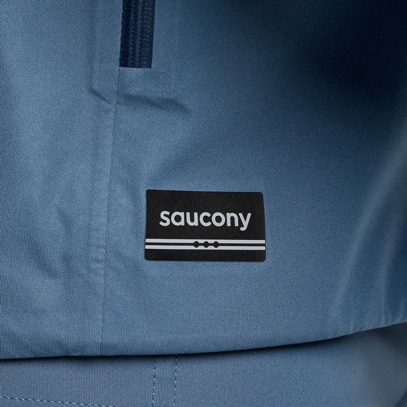 Men's Saucony Runshield Jackets Blue | UAE S05489-A52