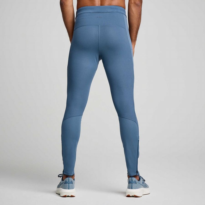 Men's Saucony Runshield Tight Blue | UAE S53874-D76