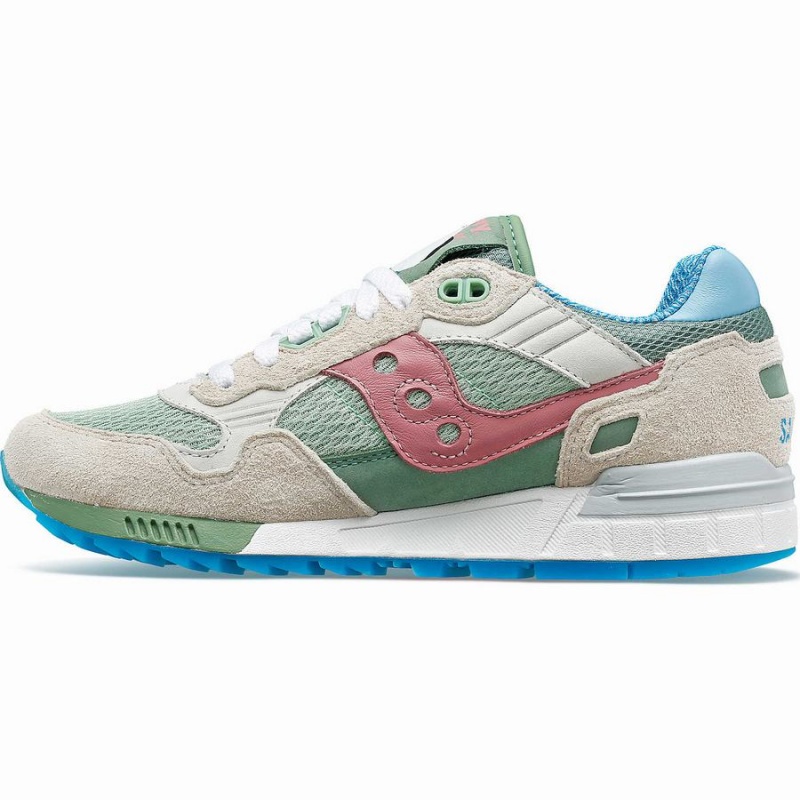 Men's Saucony Shadow 5000 Blue-Footed Booby Sneakers White / Multicolor | UAE S21403-E07