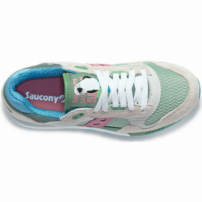 Men's Saucony Shadow 5000 Blue-Footed Booby Sneakers White / Multicolor | UAE S21403-E07