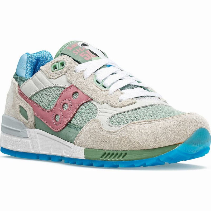 Men's Saucony Shadow 5000 Blue-Footed Booby Sneakers White / Multicolor | UAE S21403-E07