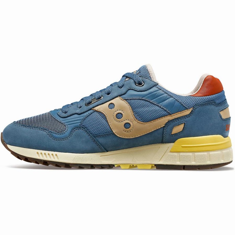 Men's Saucony Shadow 5000 Premium Sneakers Blue / Yellow | UAE S45320-Q86